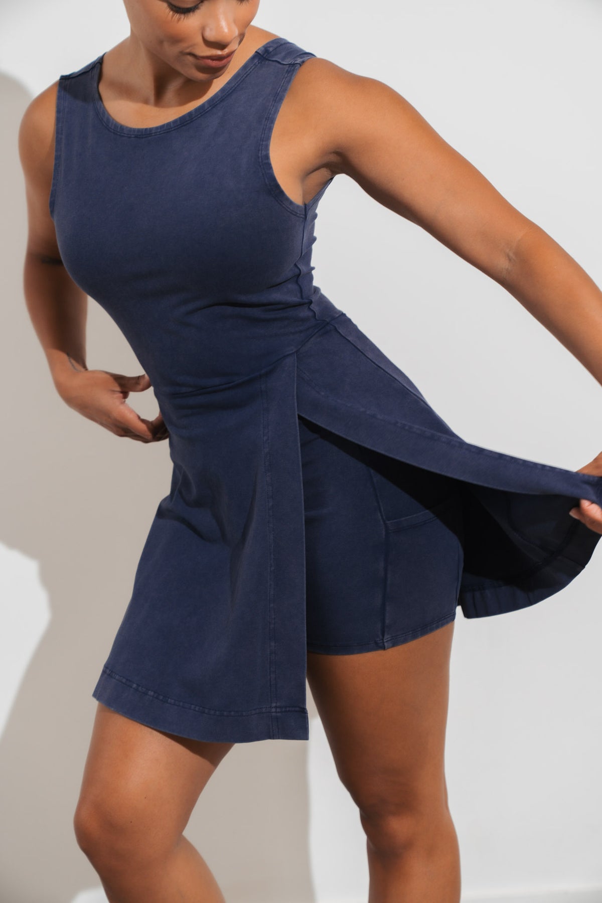 Vitality Essence Wrap Dress - Oxford