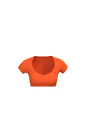 Cloud II® V Cropped Tee - Peach