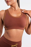 Vitality Daydream® Overlap Bra - Pumpkin Spice Heather