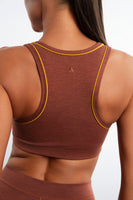 Vitality Daydream® Overlap Bra - Pumpkin Spice Heather