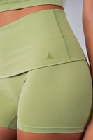 Cloud II® Foldover Mini Short - Palm Leaf Washed