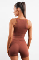 Vitality Daydream® Overlap Tank - Pumpkin Spice Heather