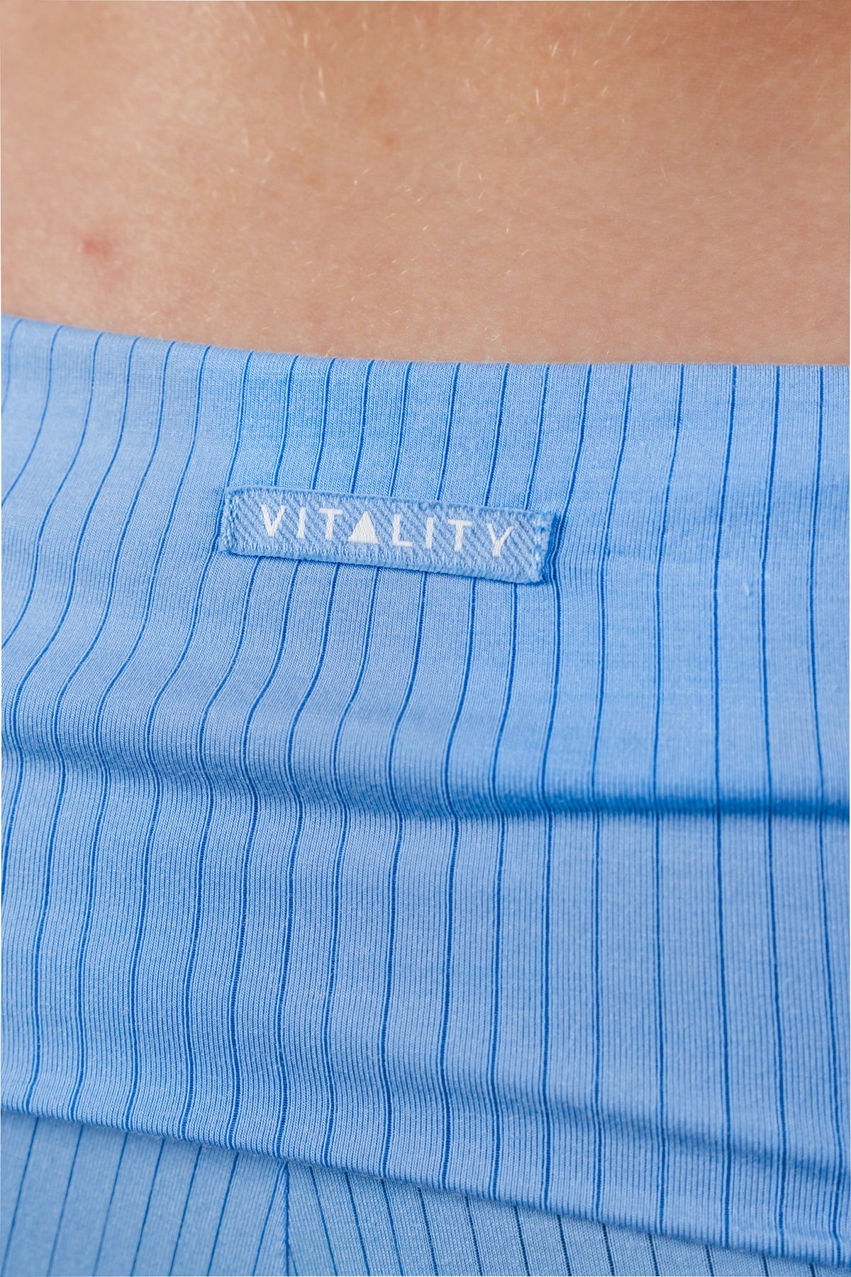 Vitality Float Rib Foldover Short - Sky