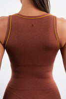 Vitality Daydream® Overlap Tank - Pumpkin Spice Heather
