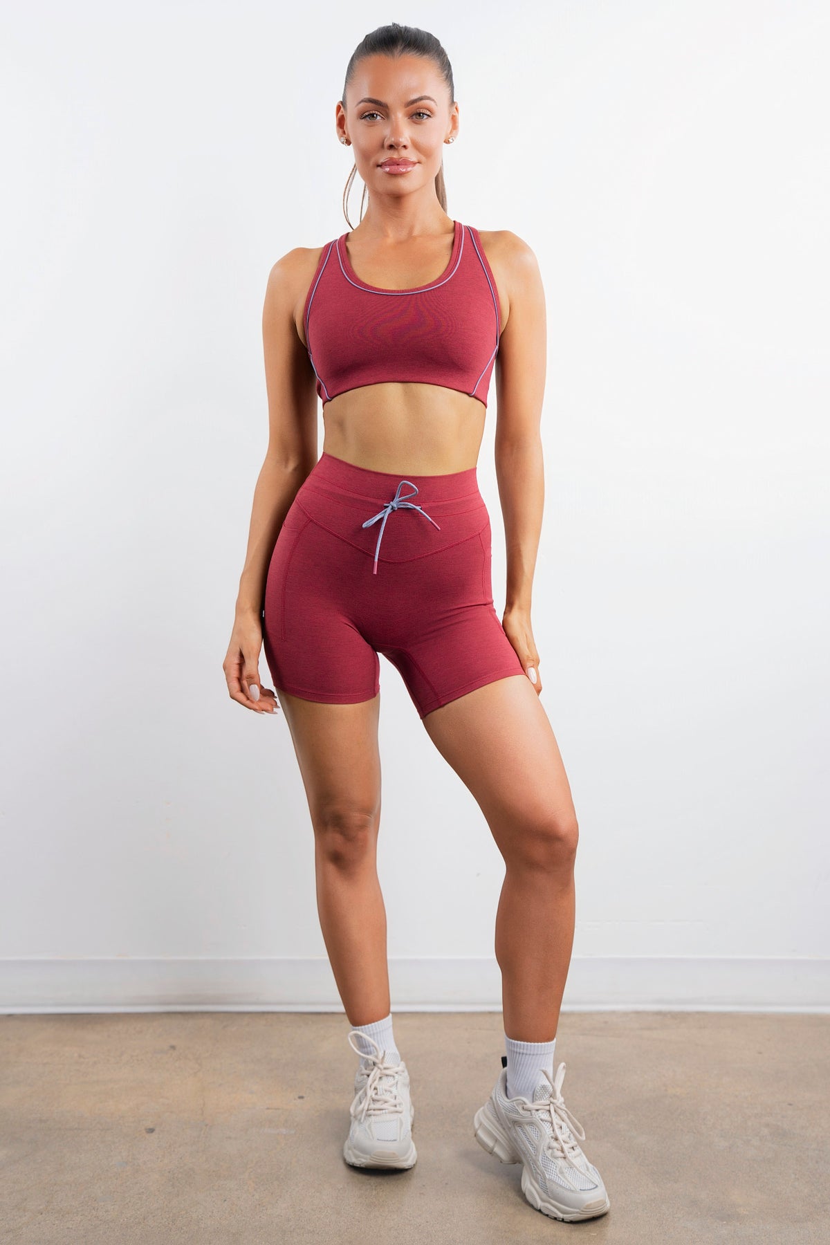 Vitality Daydream® Drawcord Pocket Volley Short - Cabernet Heather