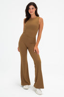 Cloud II® Rib Cinch Wide Leg Trouser - Crocodile