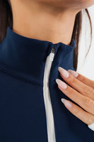 Cloud II® Fitted Half Zip - Nocturne Contrast