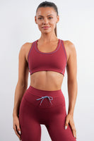 Vitality Daydream® Overlap Bra - Cabernet Heather