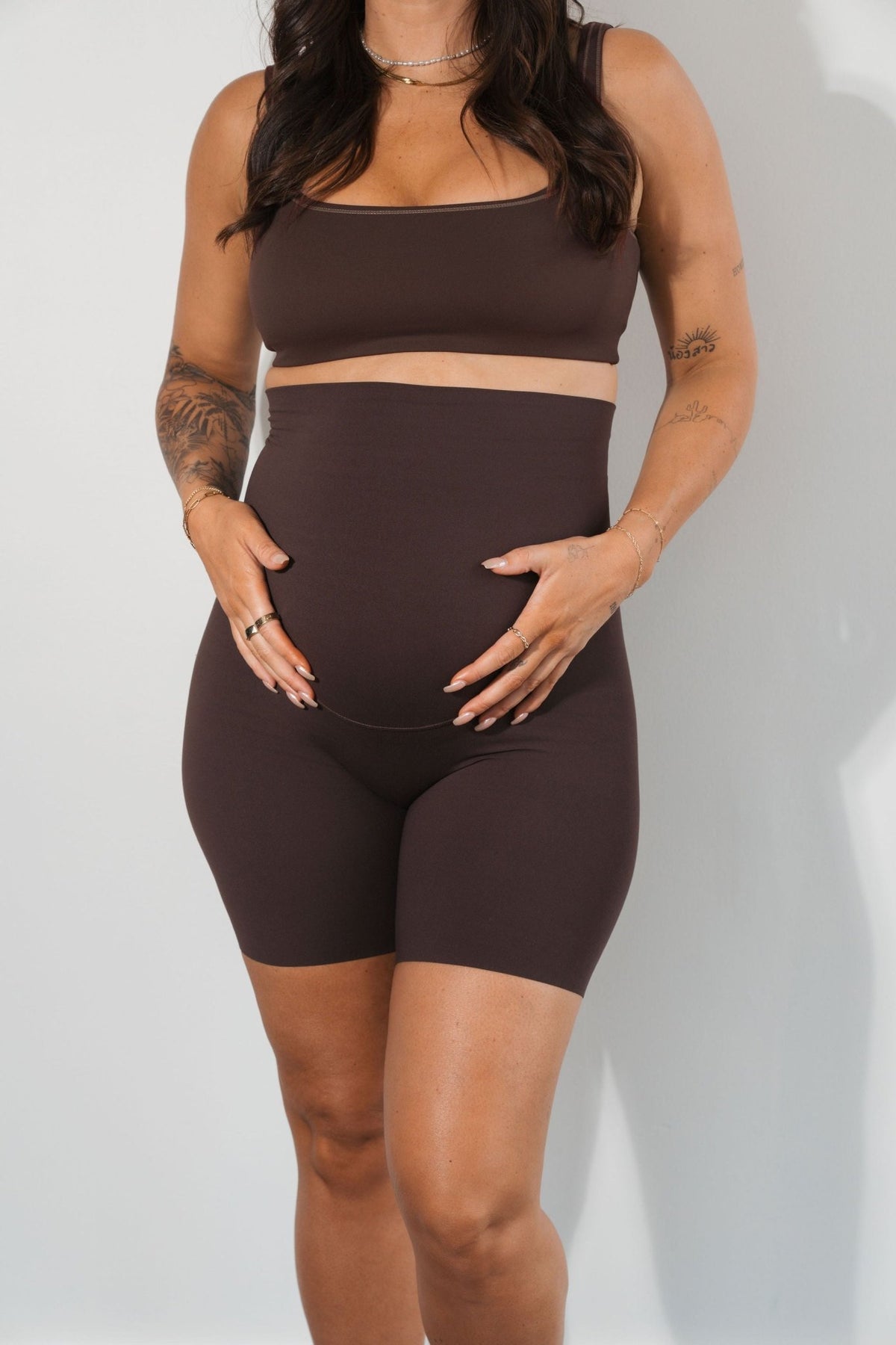 Cloud II® Maternity Rider Short - Espresso