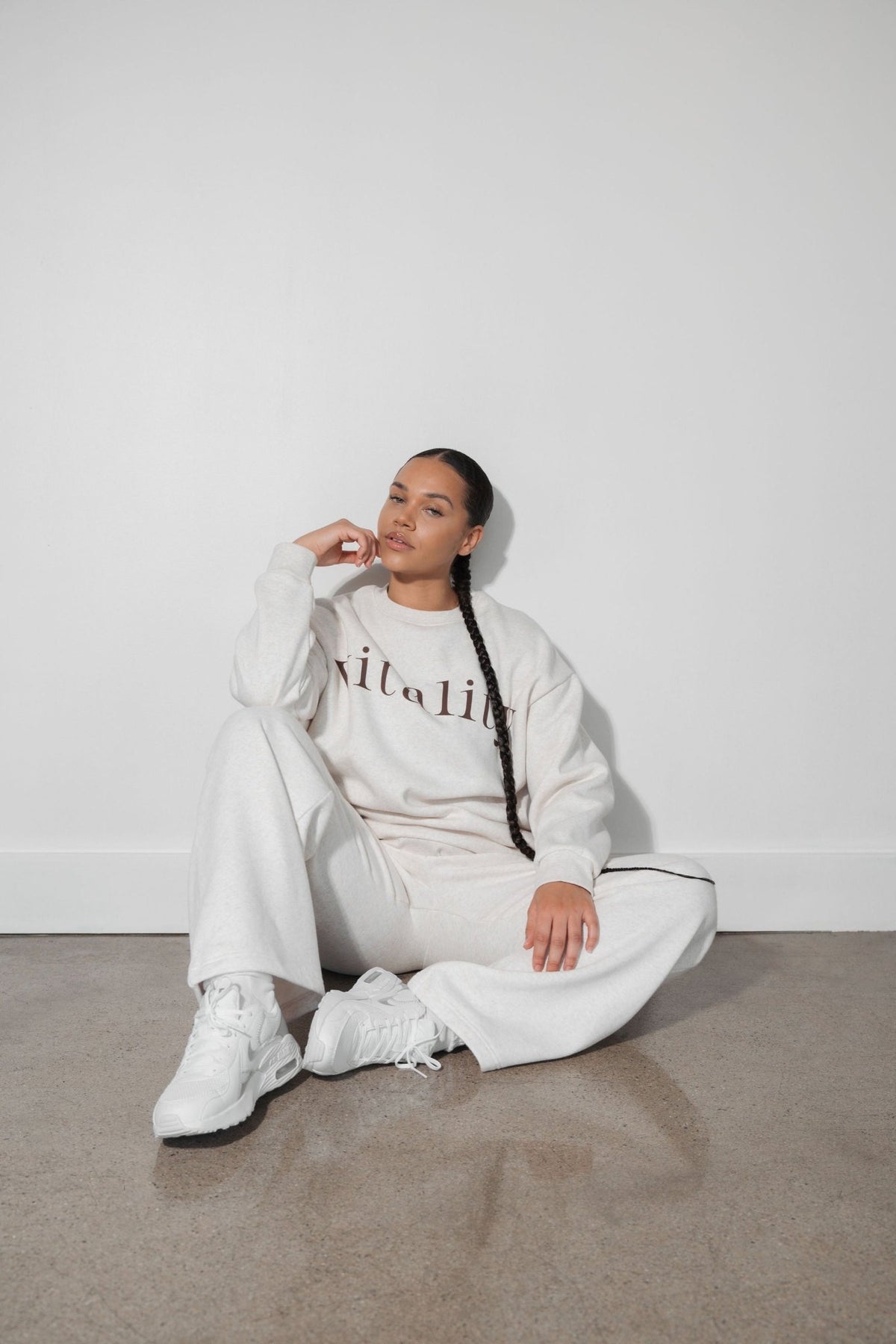 Vitality Cozy® Uni Crew - Oat Marl