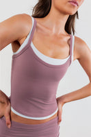 Cloud II® Layered Tank - Earthy Plum