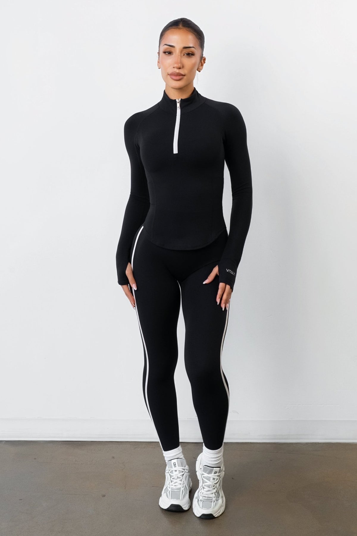 Cloud II® Half Zip Top - Midnight Contrast