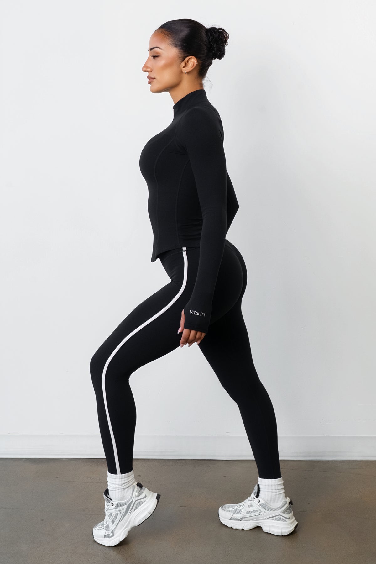 Cloud II® Half Zip Top - Midnight Contrast