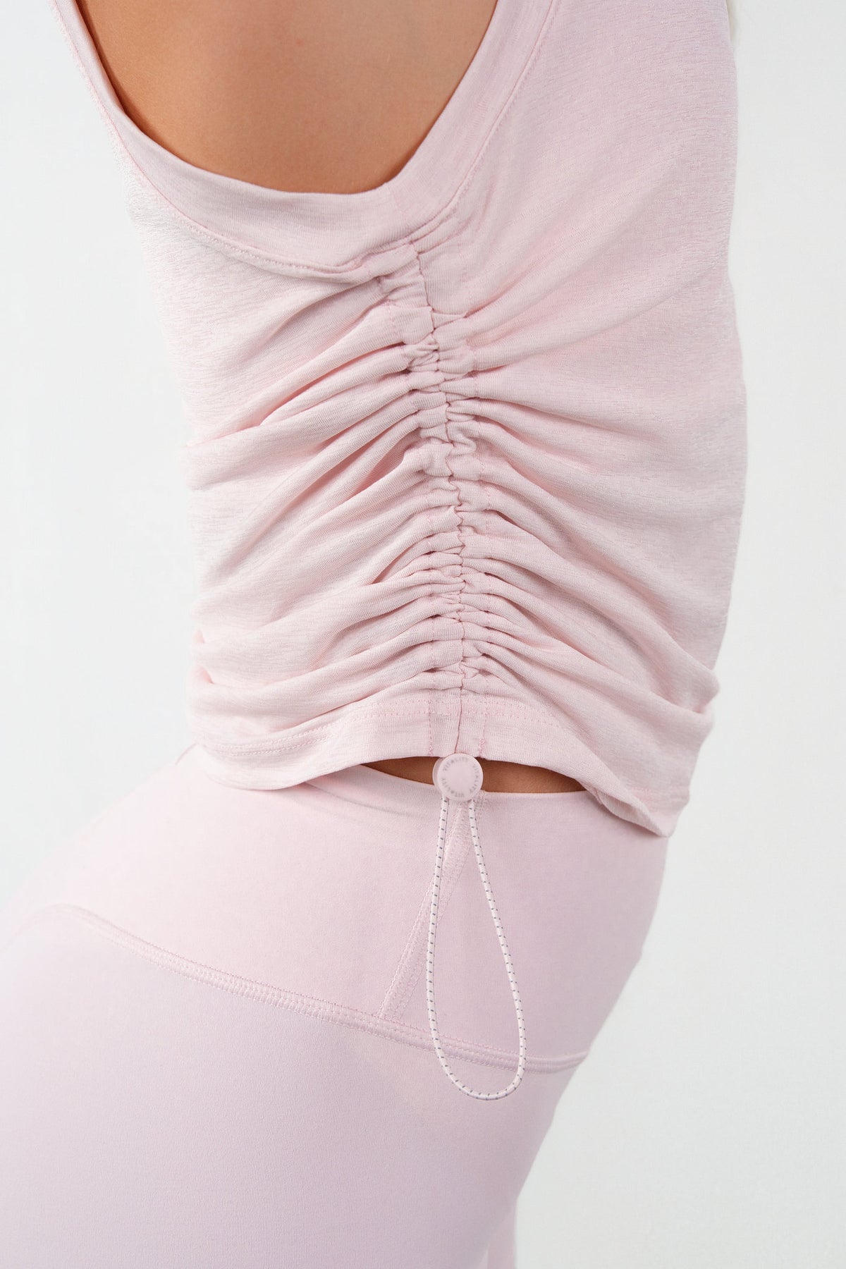 Vitality Flow Cinch Tank - Rose Quartz