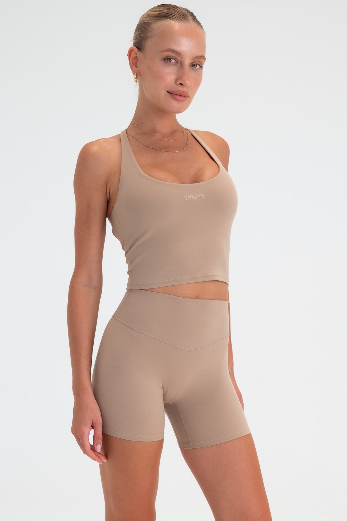 Cloud II® Lace Up Tank - Khaki