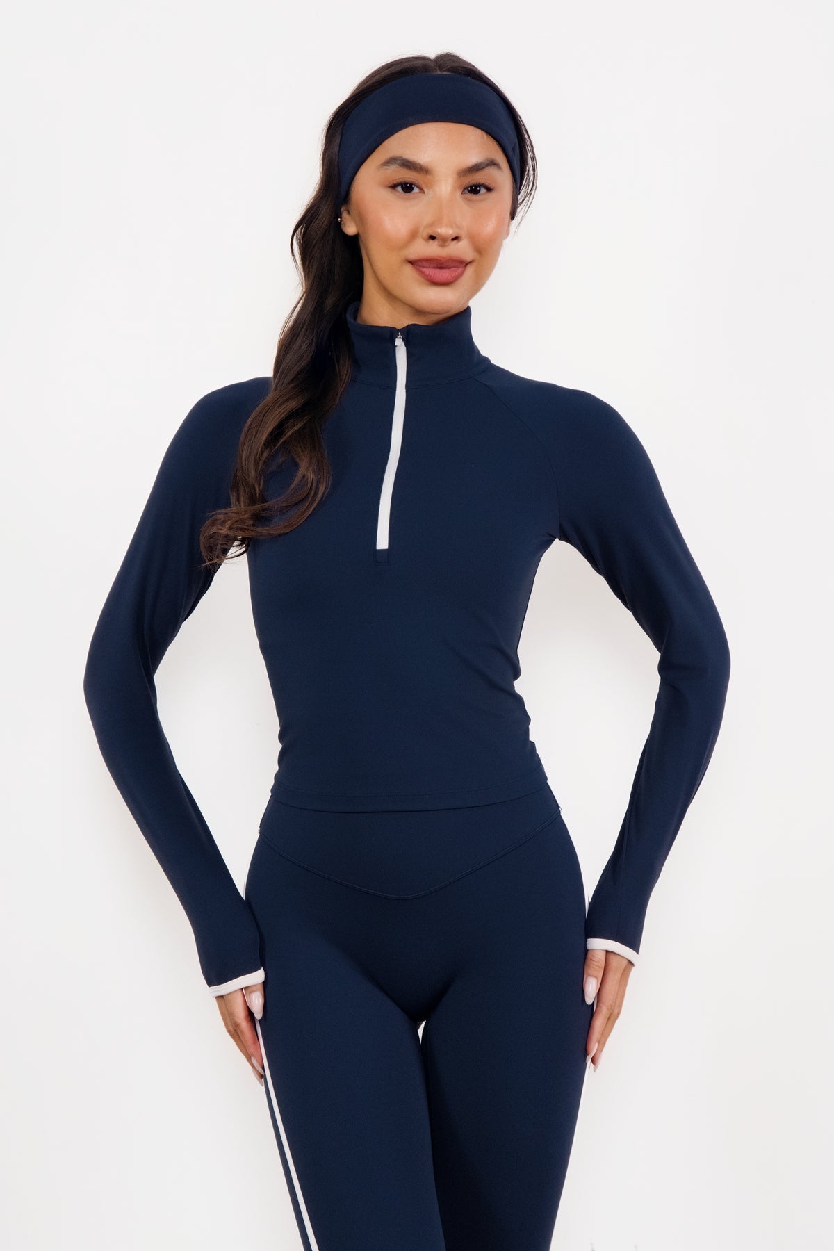 Cloud II® Fitted Half Zip - Nocturne Contrast