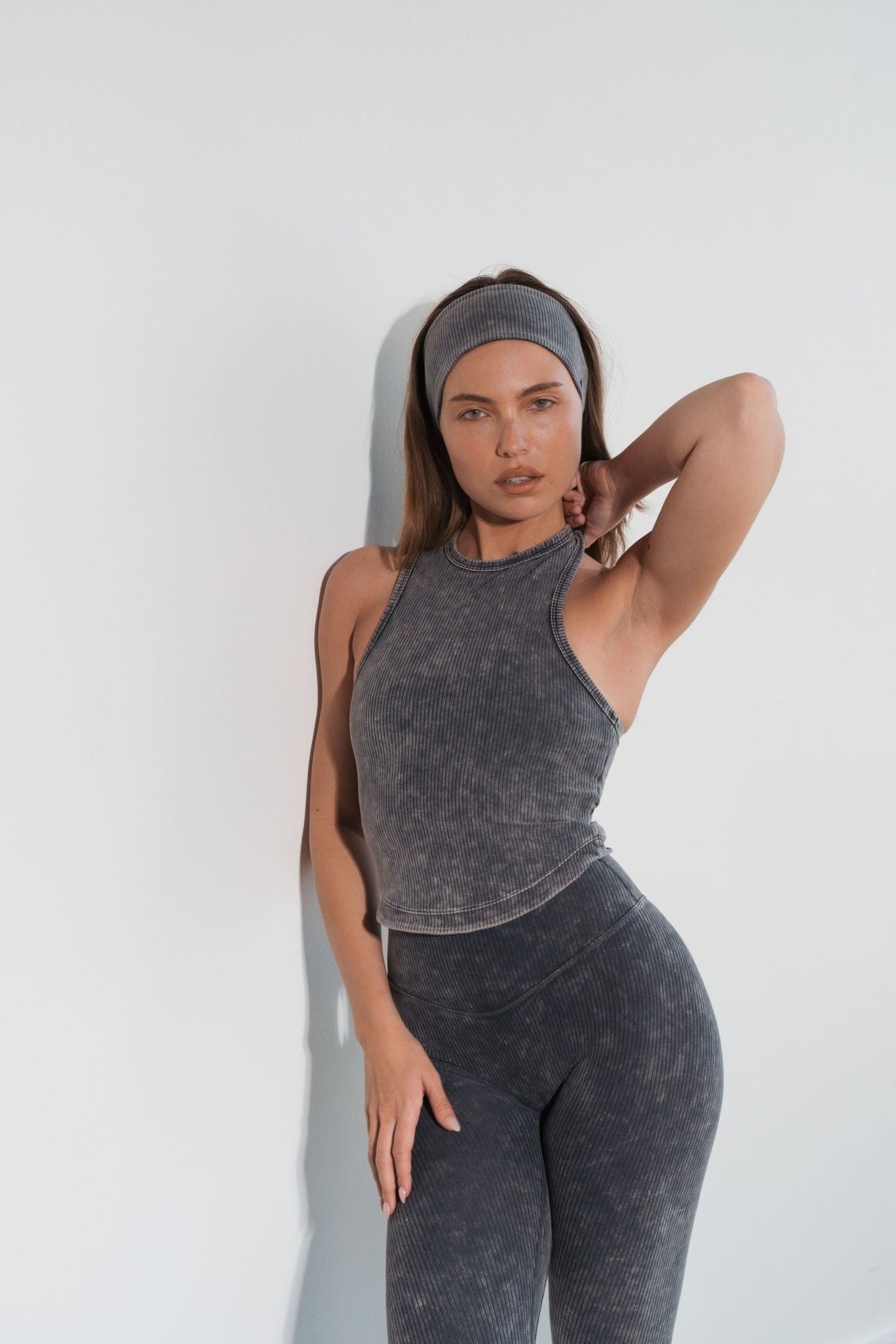 Cloud II® Rib High Neck Tank - Iron Washed
