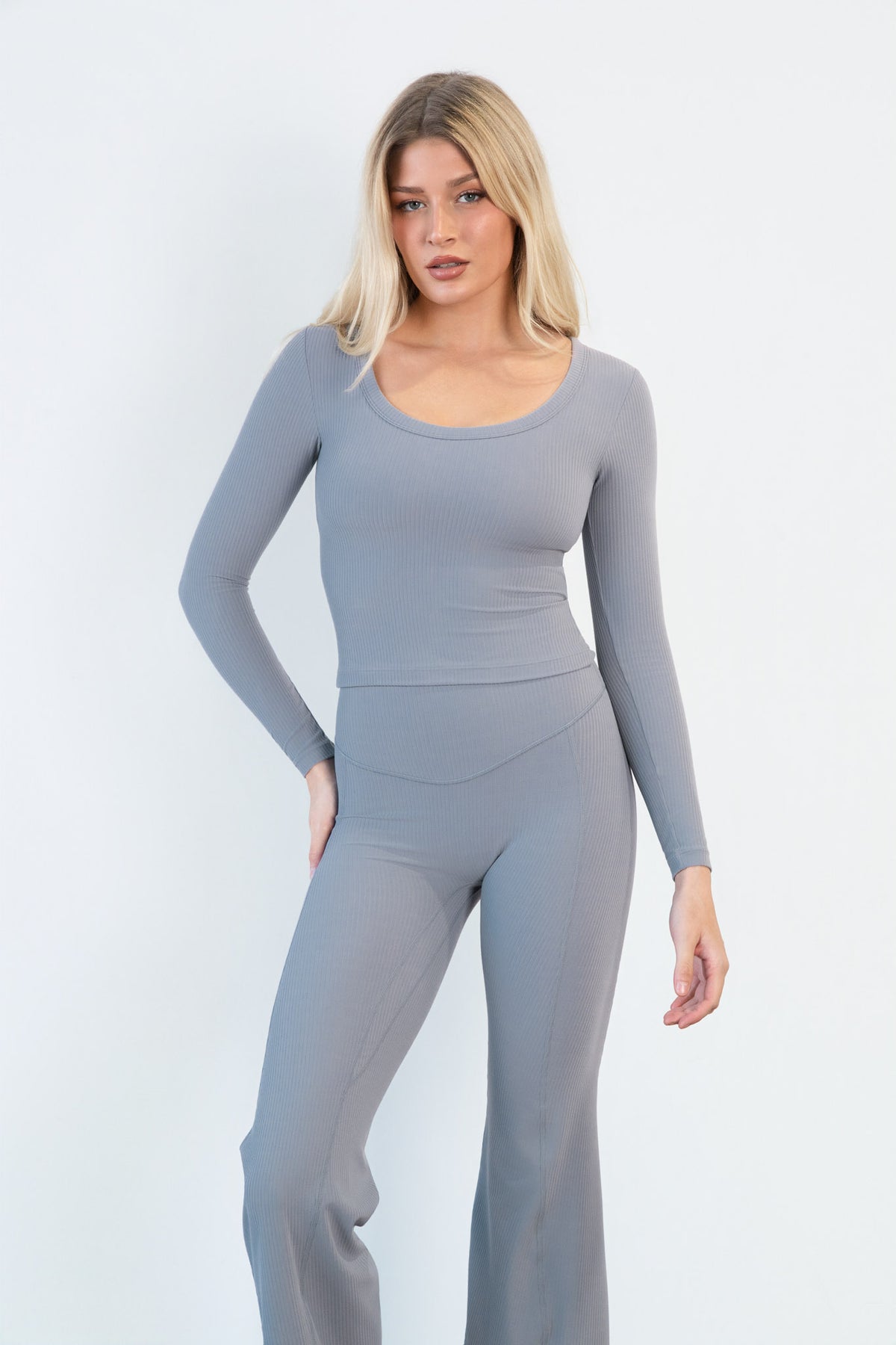Cloud II® Rib U Long Sleeve - Pebble