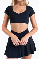 Cloud II® V Cropped Tee - Midnight