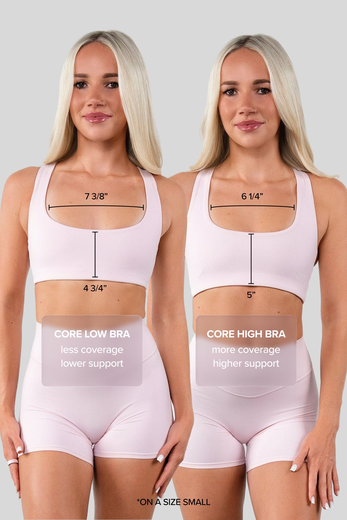 Cloud II® Core Low Bra - Rose Quartz