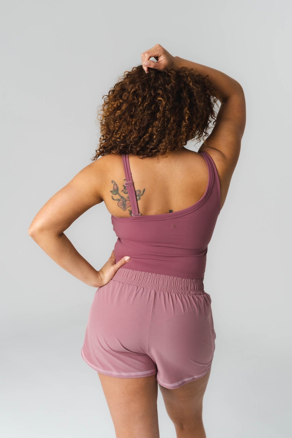 Cloud II Asym Tank - Mauve, Women's Tops from Vitality Athletic and Athleisure Wear