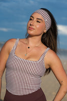Cloud II® U Tank - Fudge Houndstooth