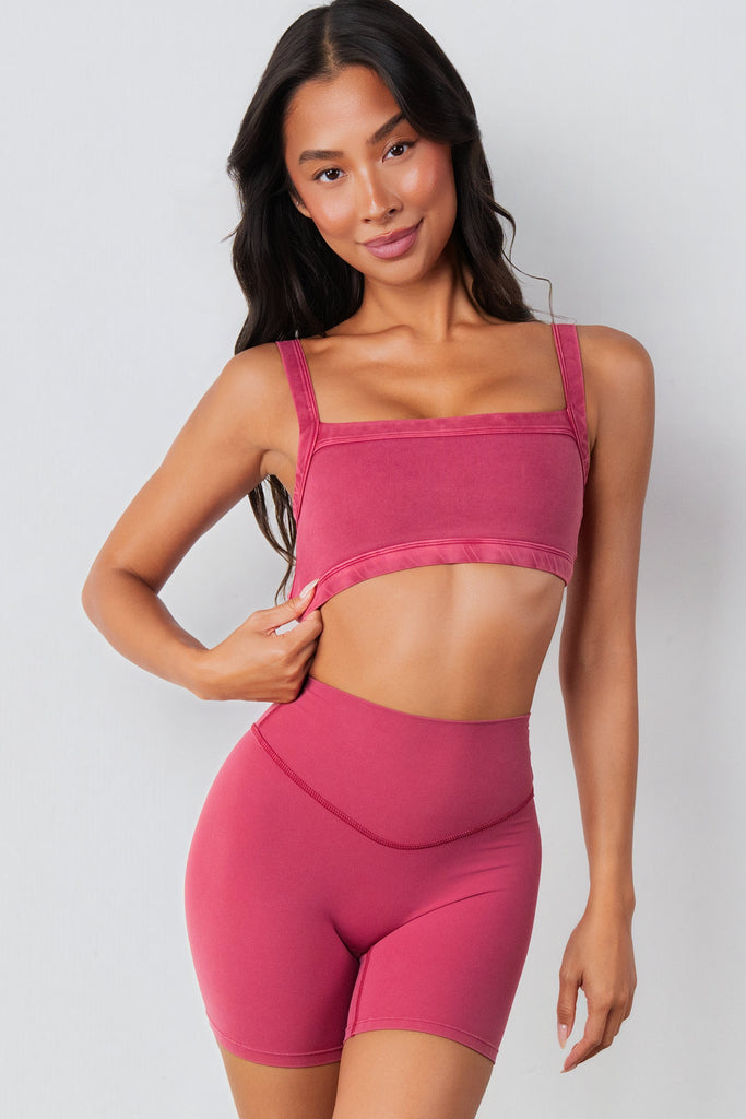 Cloud II® Square Bra - Passionfruit Washed