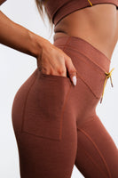 Vitality Daydream® Drawcord Pocket Pant - Pumpkin Spice Heather