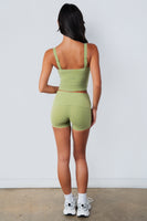 Cloud II® Foldover Mini Short - Palm Leaf Washed