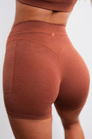 Vitality Daydream® Drawcord Pocket Volley Short - Pumpkin Spice Heather