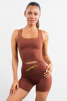Vitality Daydream® Overlap Tank - Pumpkin Spice Heather