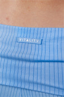 Vitality Float Rib Foldover Pant - Sky