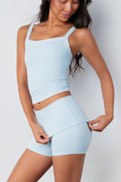 Cloud II® Foldover Mini Short - Clear Sky Washed