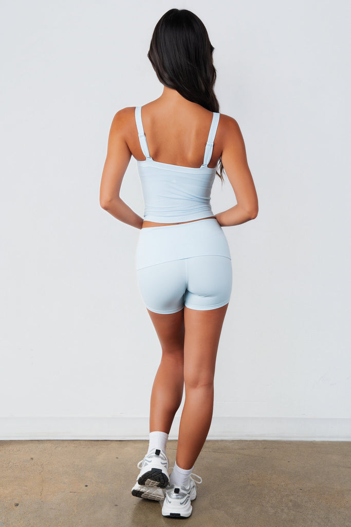 Cloud II® Foldover Mini Short - Clear Sky Washed
