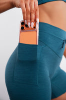 Vitality Daydream® Drawcord Pocket Volley Short - Balsam Heather