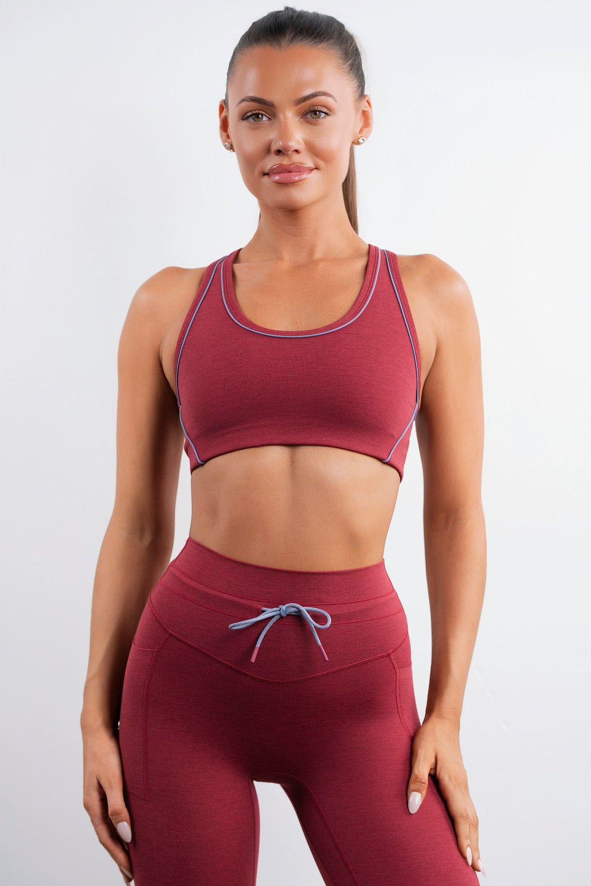 Vitality Daydream® Overlap Bra - Cabernet Heather