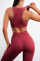 Vitality Daydream® Overlap Bra - Cabernet Heather