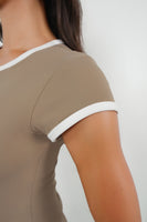 Cloud II® Bra Tee - Cashew Contrast