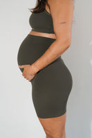 Cloud II® Maternity Rider Short - Olive