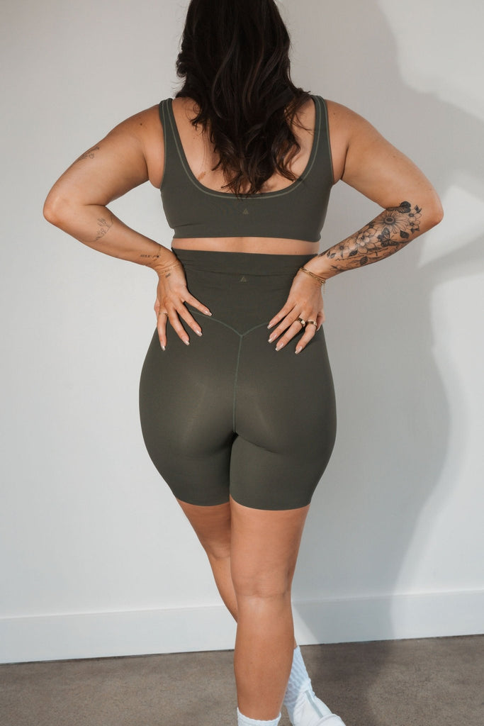 Cloud II® Maternity Rider Short - Olive