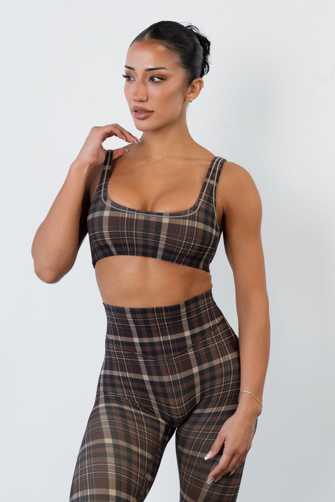 Cloud II® U Bra - Espresso Plaid