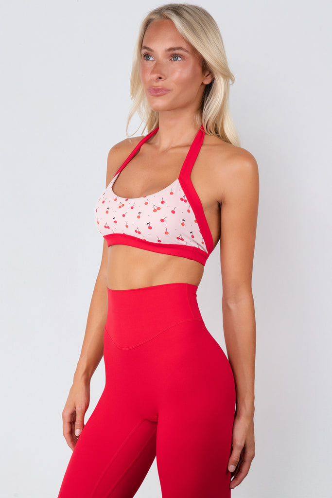 Cloud II® Mini Halter Bra - Cherry Print