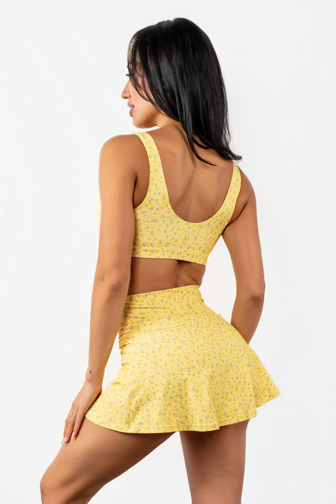 Cloud II® Flutter Skort - Sunny Microfloral