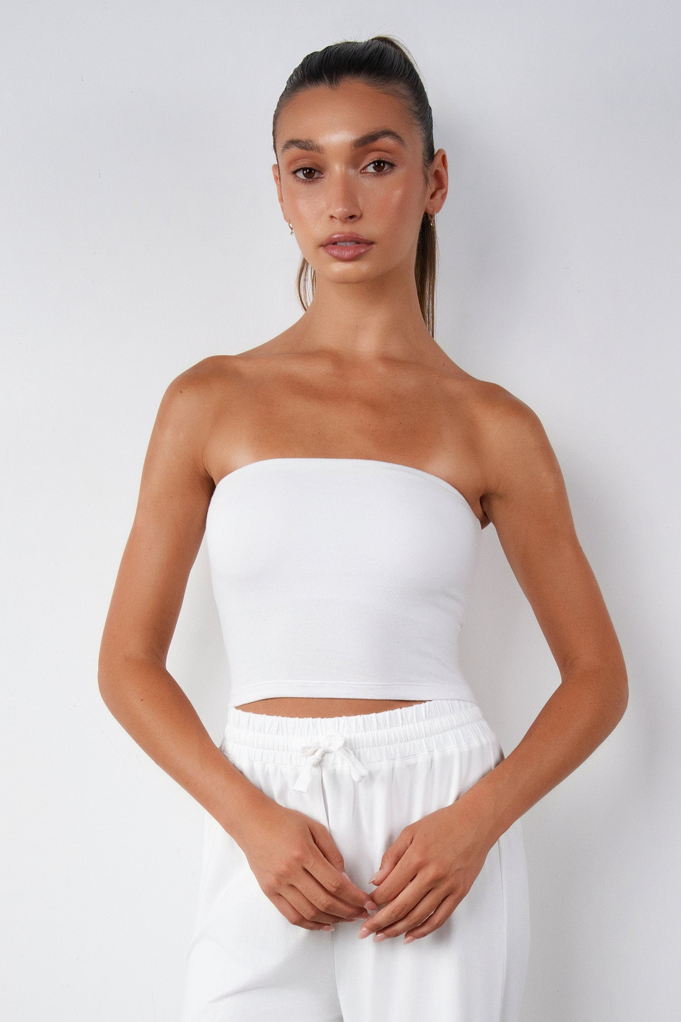 tope tube top チューブトップ White Vitality Basis® Tube Top - Snow