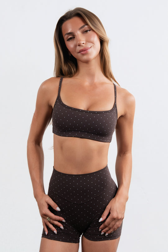Cloud II® Stream Bra - Espresso Polka Dot