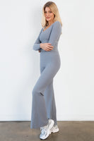 Cloud II® Rib Wide Leg Trouser - Pebble