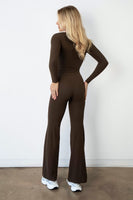 Cloud II® Rib Wide Leg Trouser - Walnut