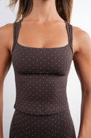 Cloud II® Together Tank - Espresso Polka Dot