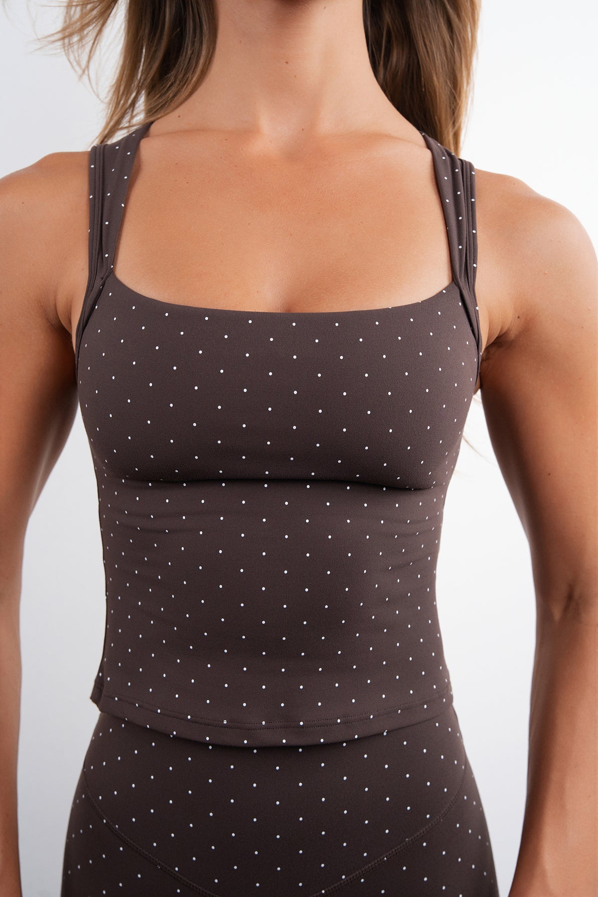 Cloud II® Together Tank - Espresso Polka Dot