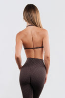 Cloud II® Micro Halter Bra - Espresso Polka Dot